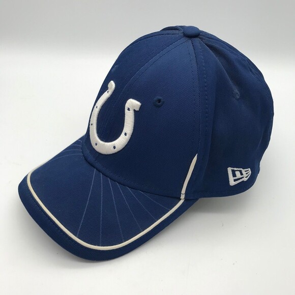 Indianapolis Colts NFL Baseball Cap Men's L-XL New Era Blue White Football  Hat - Picture 3 of 9